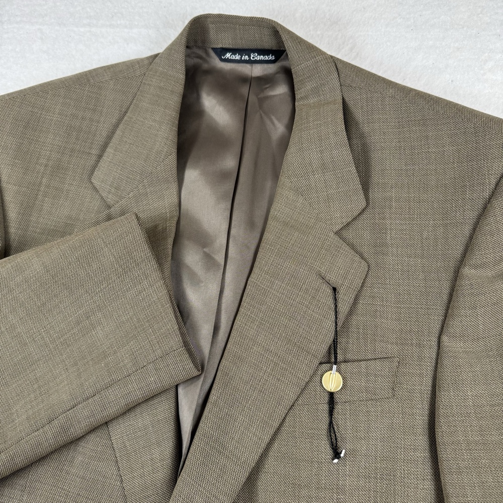 Jack Victor Suit Jacket Mens Size 42 Beige Wool Nylon 2 Button Blazer Canada